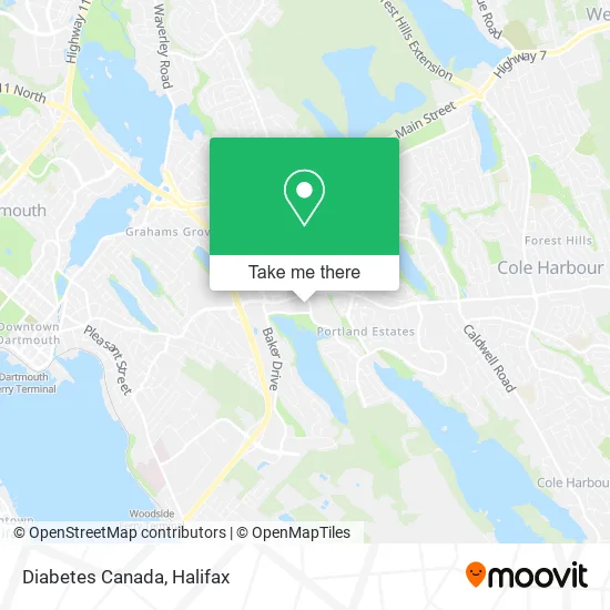 Diabetes Canada map