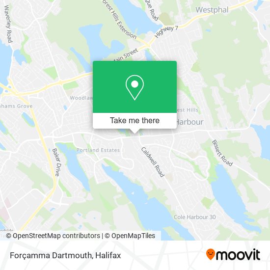 Forçamma Dartmouth map