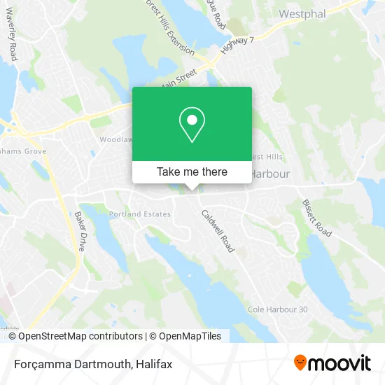 Forçamma Dartmouth map