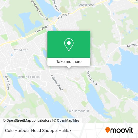 Cole Harbour Head Shoppe map