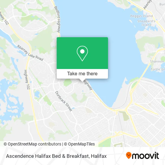 Ascendence Halifax Bed & Breakfast map