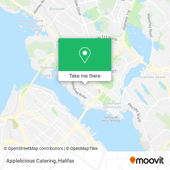 Applelicious Catering map