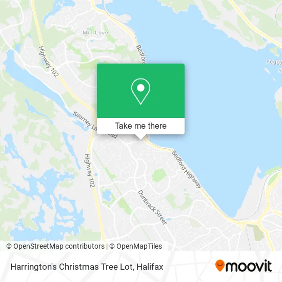 Harrington's Christmas Tree Lot map