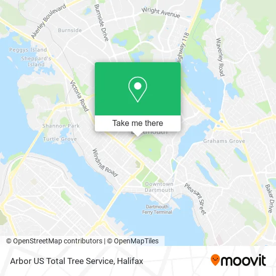 Arbor US Total Tree Service map