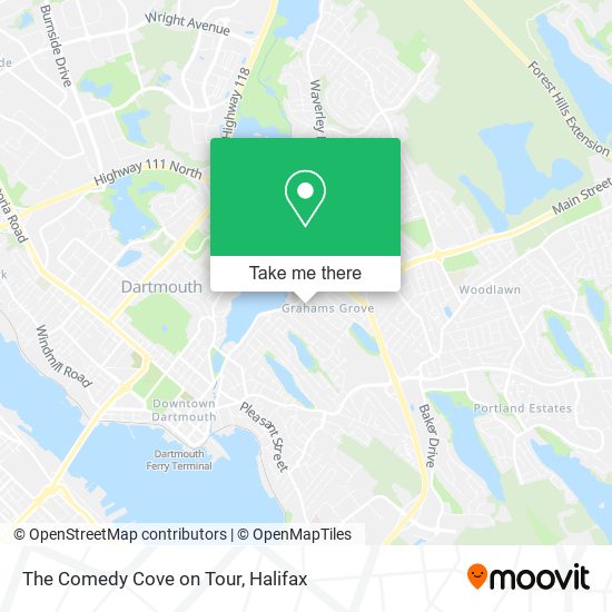 The Comedy Cove on Tour plan