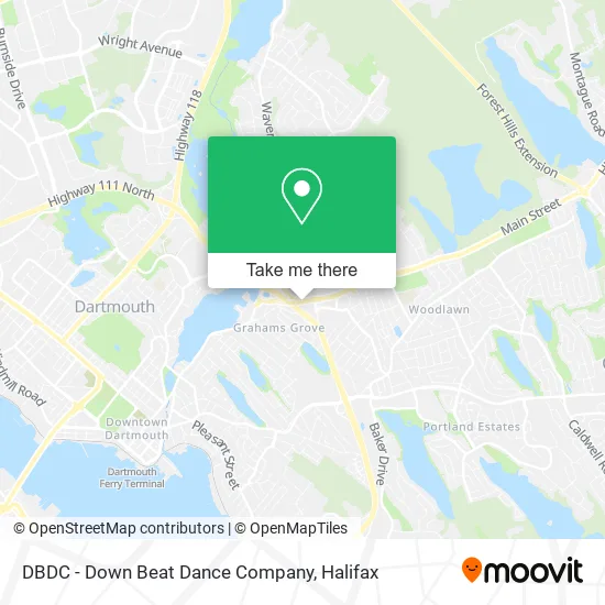 DBDC - Down Beat Dance Company map