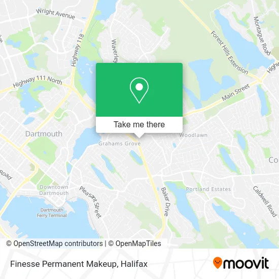 Finesse Permanent Makeup map