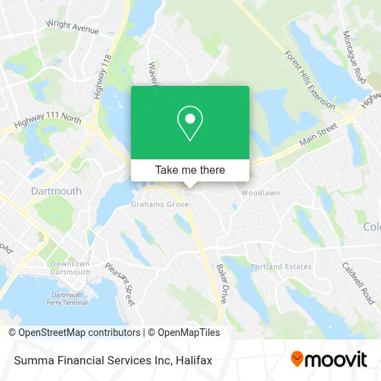 Summa Financial Services Inc map