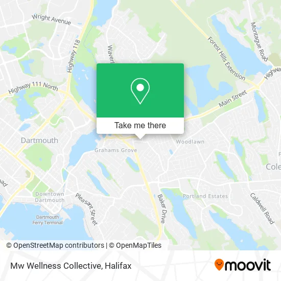 Mw Wellness Collective map