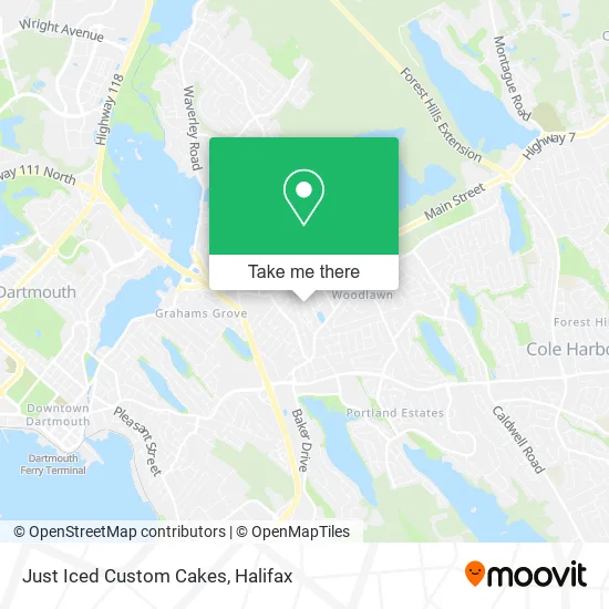 Just Iced Custom Cakes map