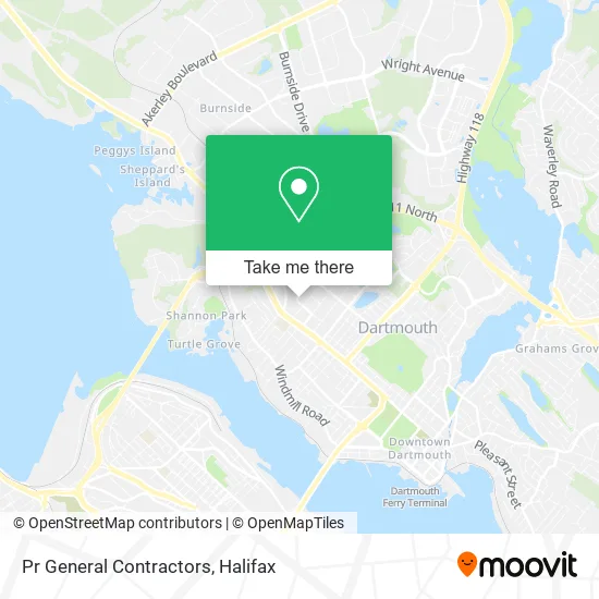 Pr General Contractors map