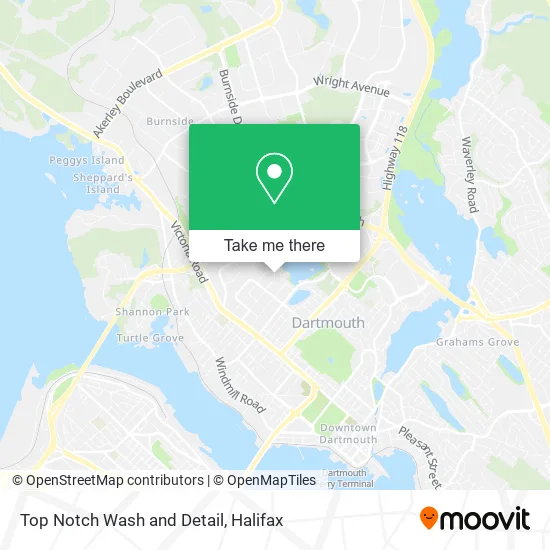 Top Notch Wash and Detail map