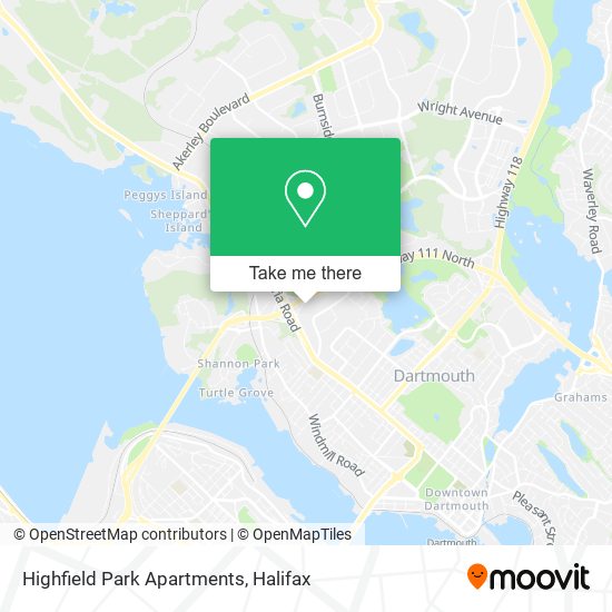 Highfield Park Apartments map