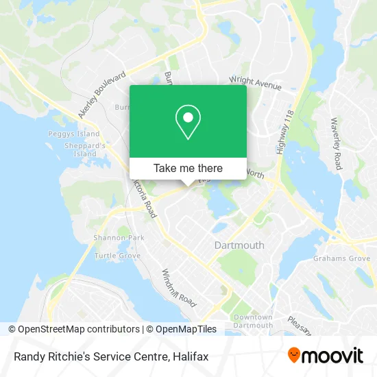 Randy Ritchie's Service Centre map