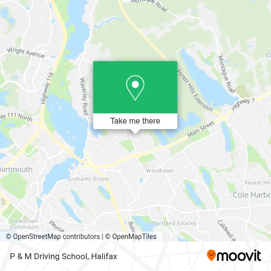 P & M Driving School map