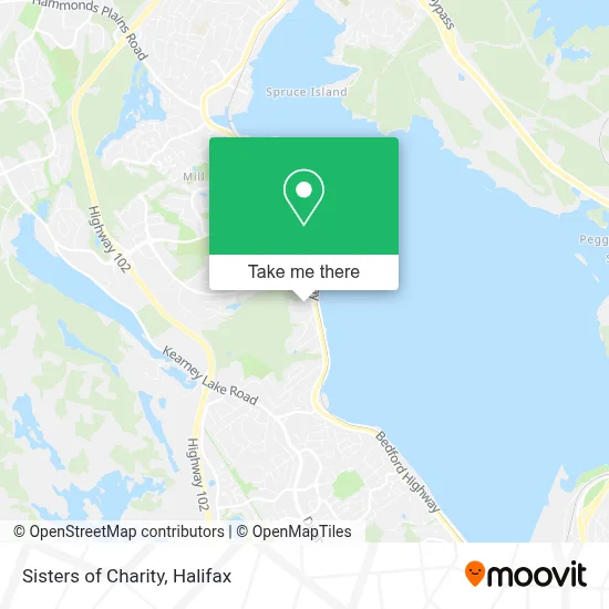 Sisters of Charity map