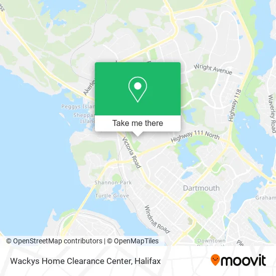 Wackys Home Clearance Center map