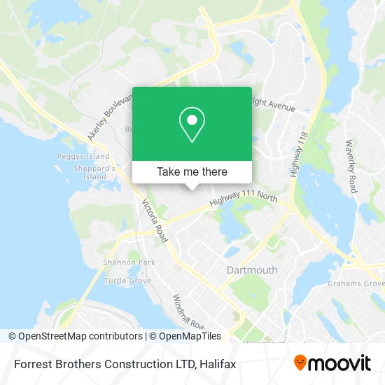 Forrest Brothers Construction LTD map