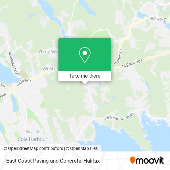East Coast Paving and Concrete map