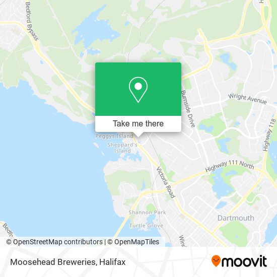 Moosehead Breweries map