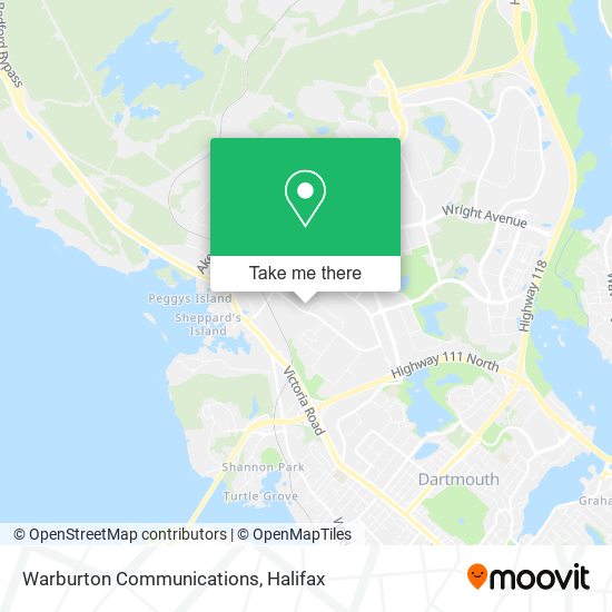 Warburton Communications map