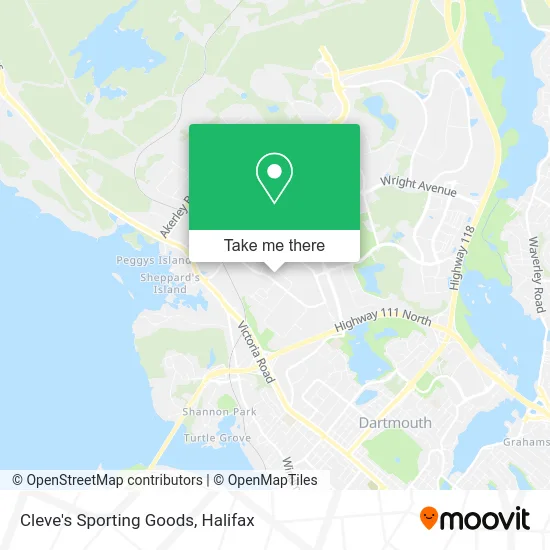 Cleve's Sporting Goods map