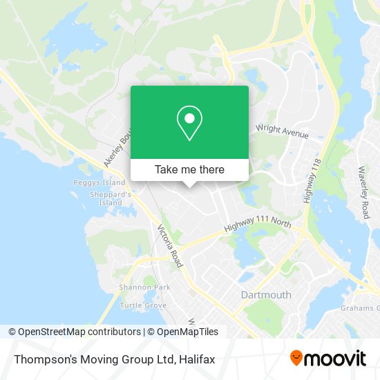 Thompson's Moving Group Ltd map