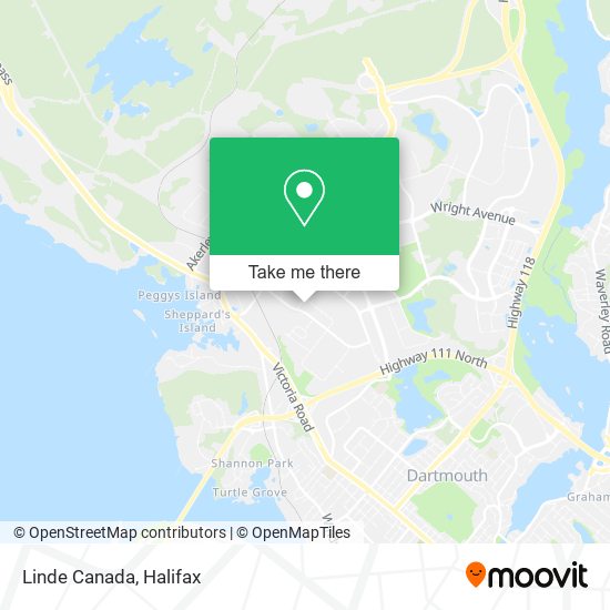 Linde Canada map