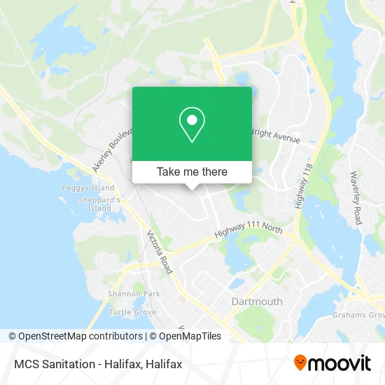 MCS Sanitation - Halifax map