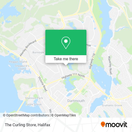 The Curling Store map