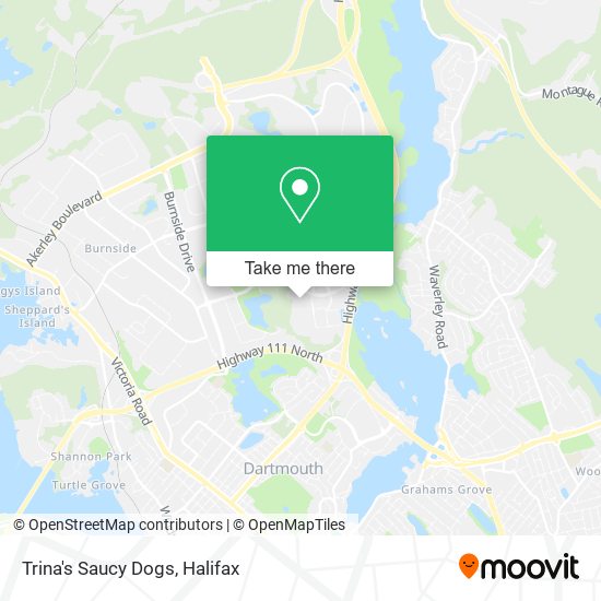 Trina's Saucy Dogs map