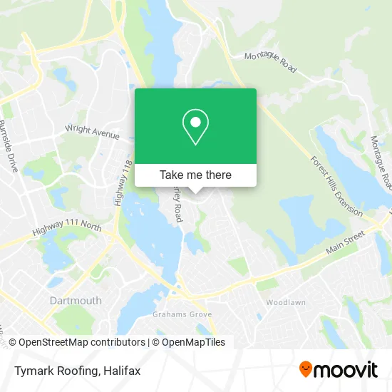 Tymark Roofing map