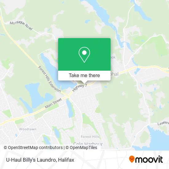 U-Haul Billy's Laundro map