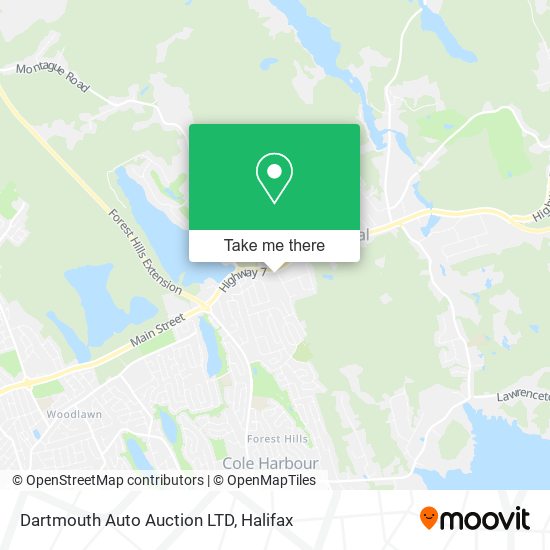 Dartmouth Auto Auction LTD map