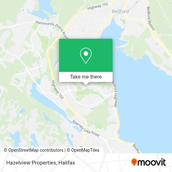 Hazelview Properties map