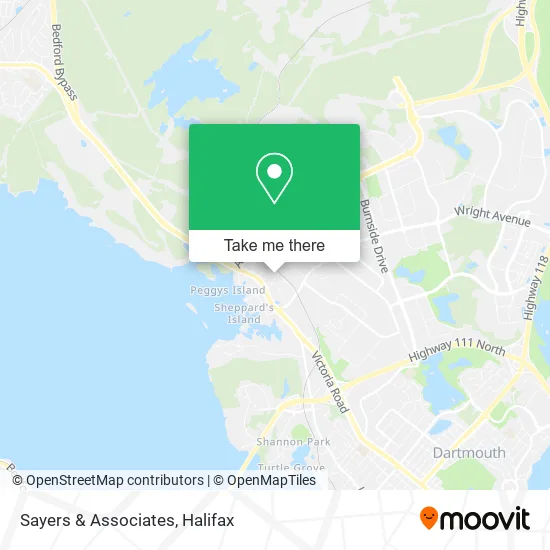 Sayers & Associates map