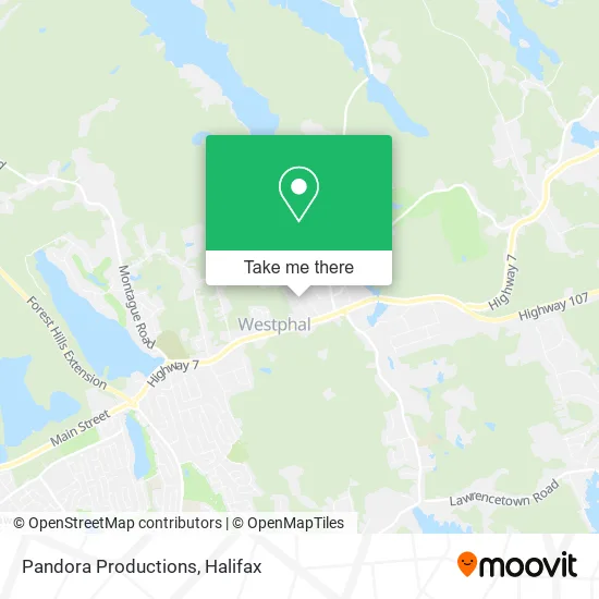 Pandora Productions map