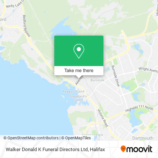 Walker Donald K Funeral Directors Ltd map