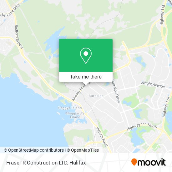 Fraser R Construction LTD map