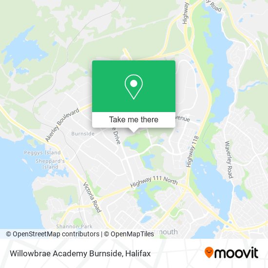 Willowbrae Academy Burnside map