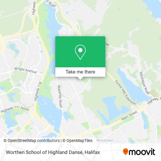 Worthen School of Highland Dansé map