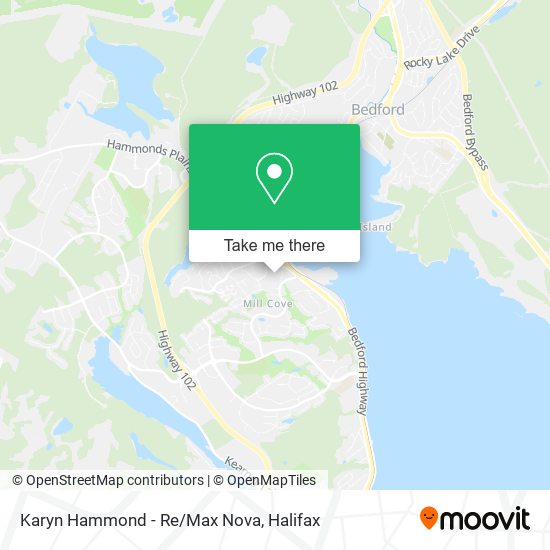 Karyn Hammond - Re/Max Nova map