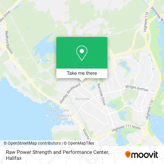 Raw Power Strength and Performance Center map
