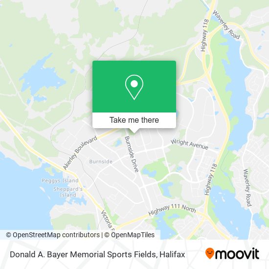 Donald A. Bayer Memorial Sports Fields map