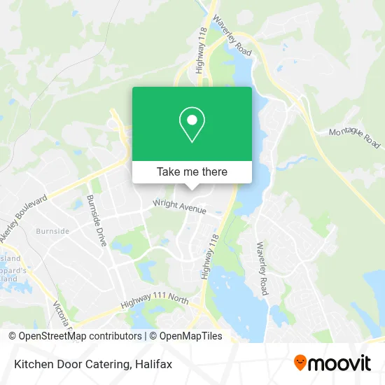 Kitchen Door Catering map