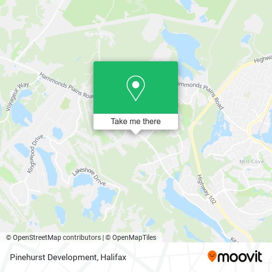 Pinehurst Development map