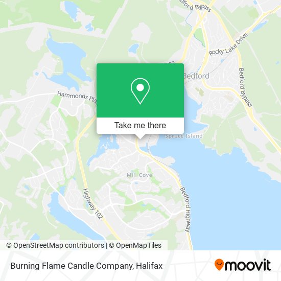 Burning Flame Candle Company map