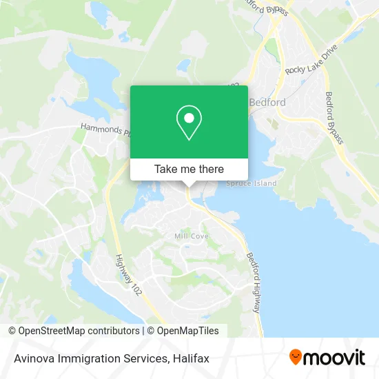Avinova Immigration Services map