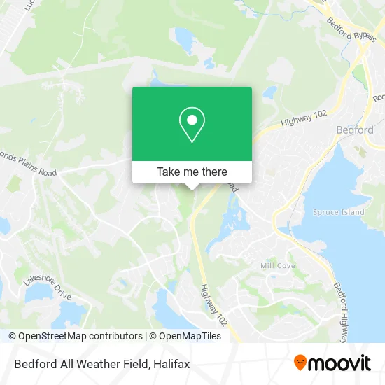 Bedford All Weather Field map