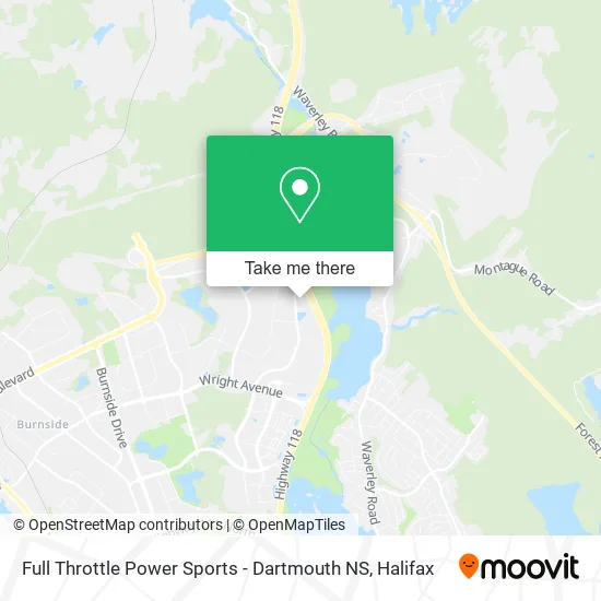 Full Throttle Power Sports - Dartmouth NS map